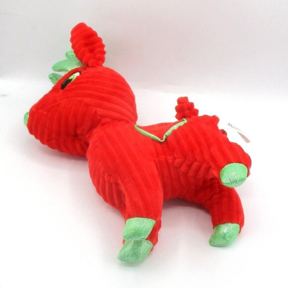 Kellytoy Santas Classic Reindeer Collection Plush Vixen Red Green 10" Christmas - Picture 2 of 6